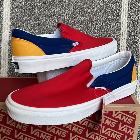 Vans Classic Slip-On Vans Yacht Club Red/Blue MENS - Picture 9 of 16